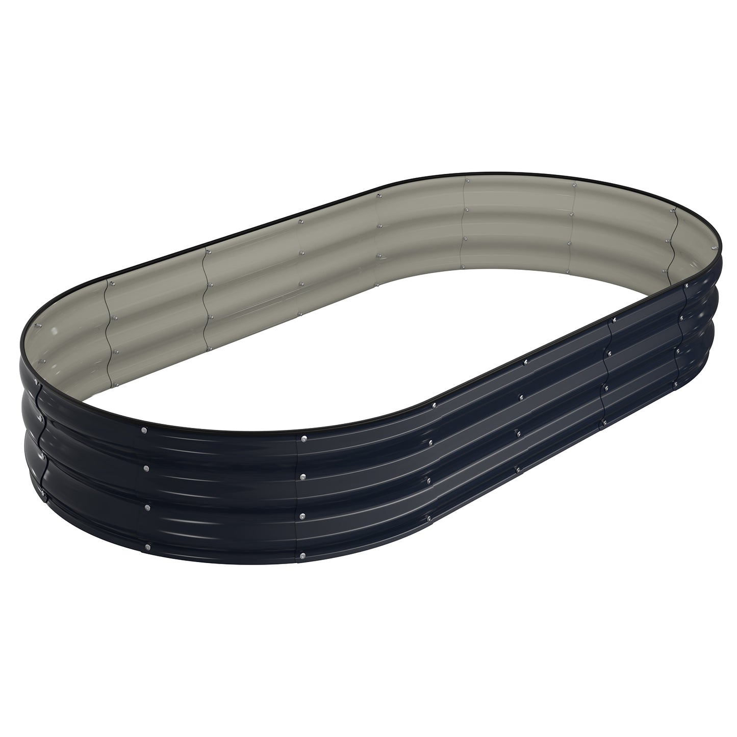 Raised Garden Bed Kit(6x3x1FT,Navy Blue)
