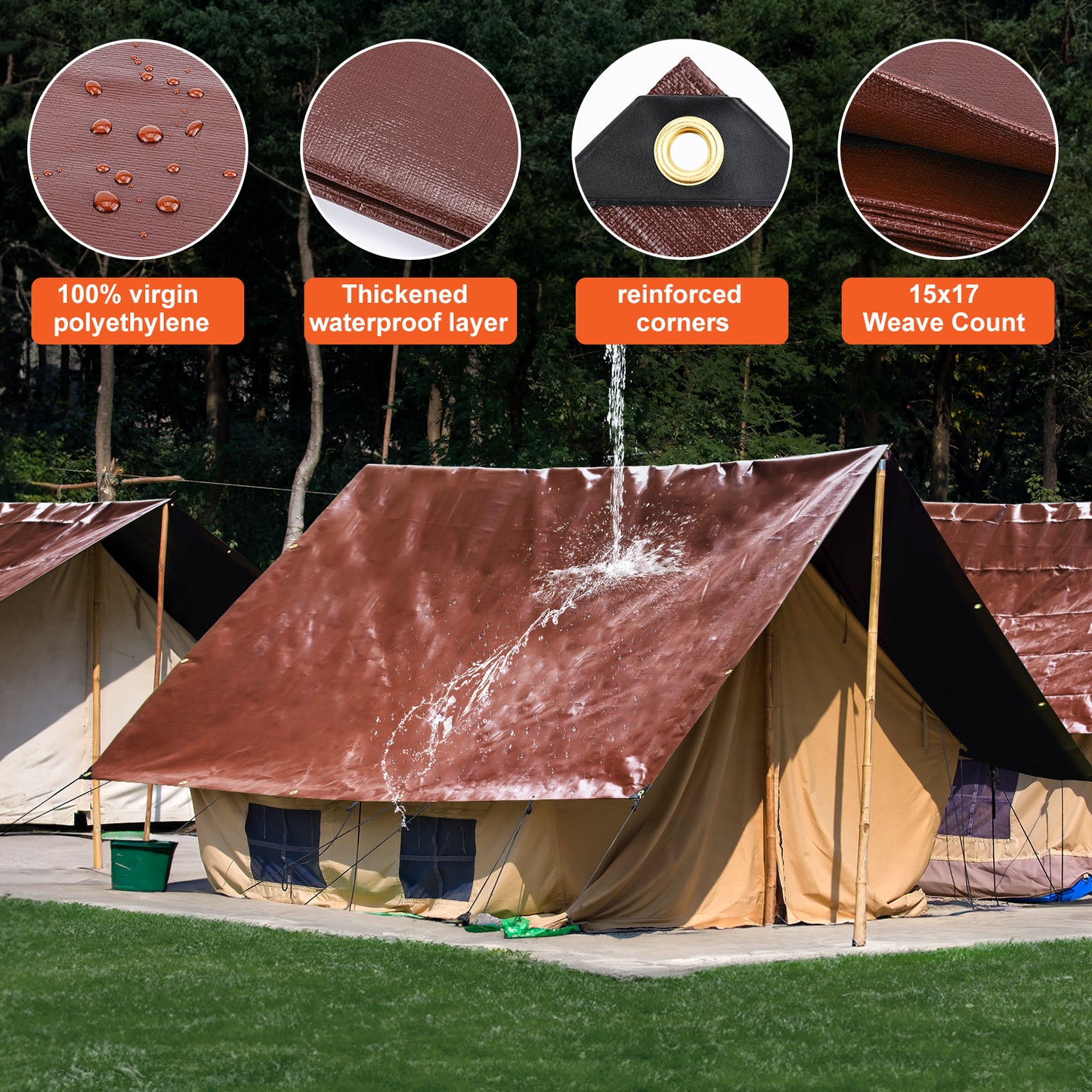 16 Mil Tarps (Brown)