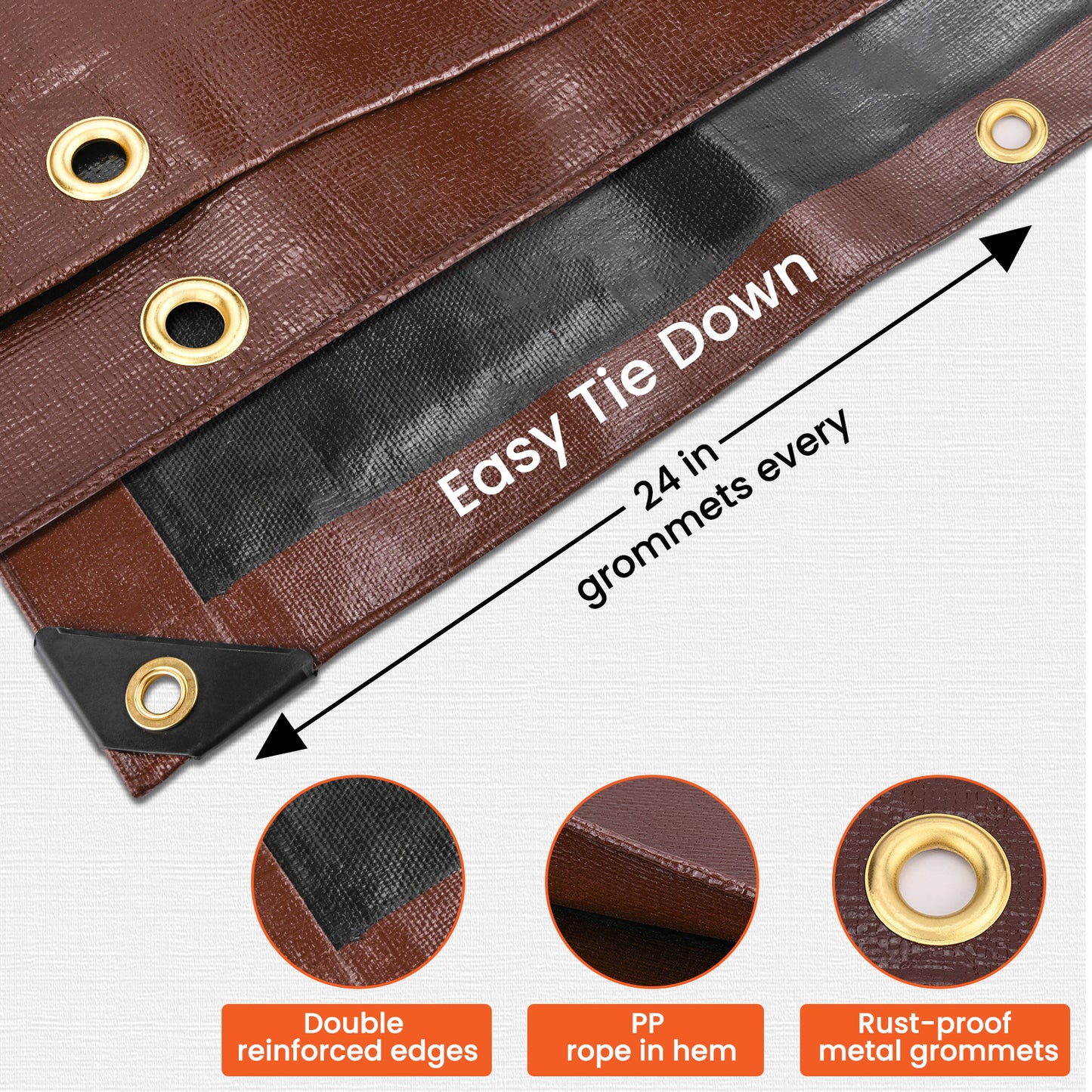 16 Mil Tarps (Brown)