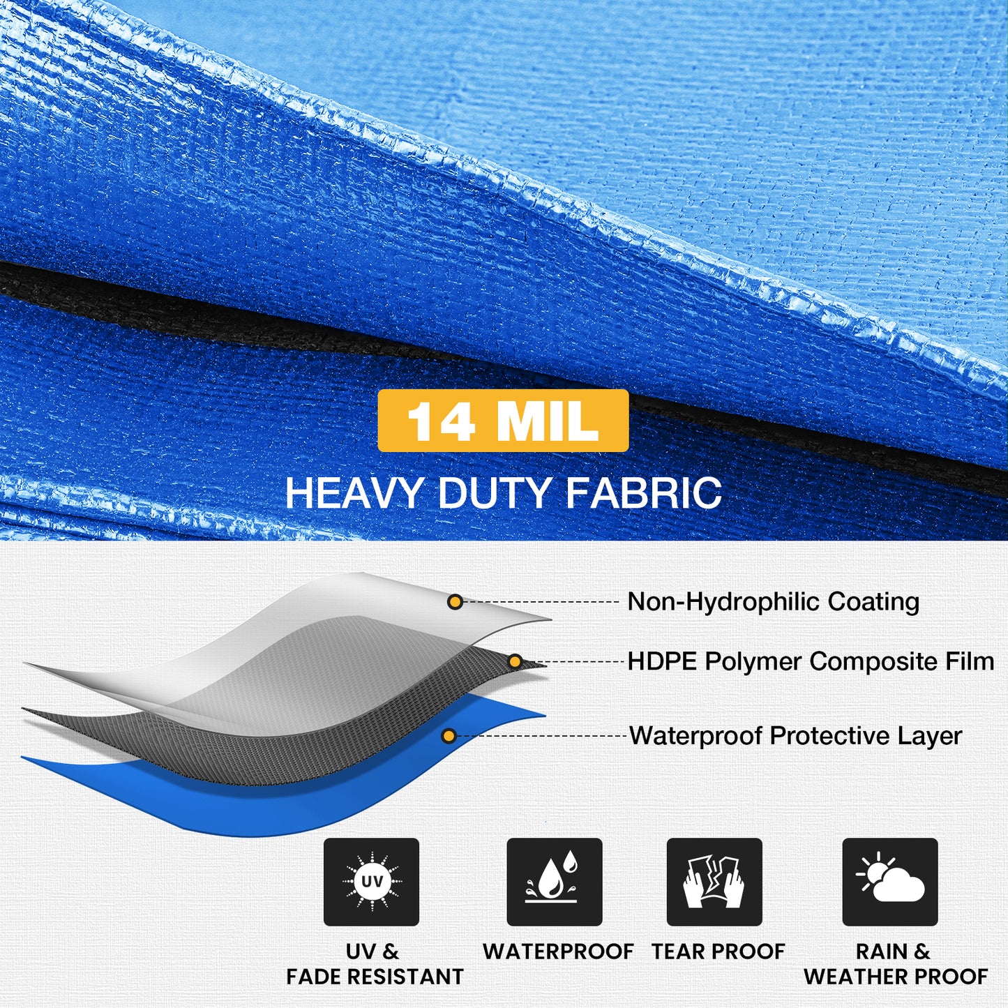 14 Mil Tarp (Blue)