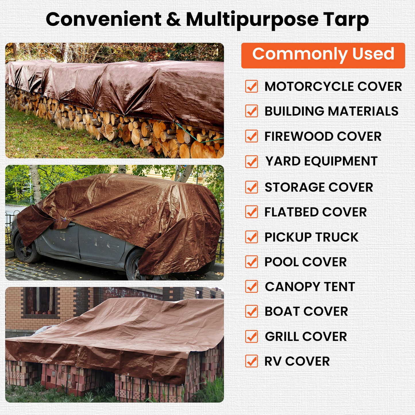 16 Mil Tarps (Brown)