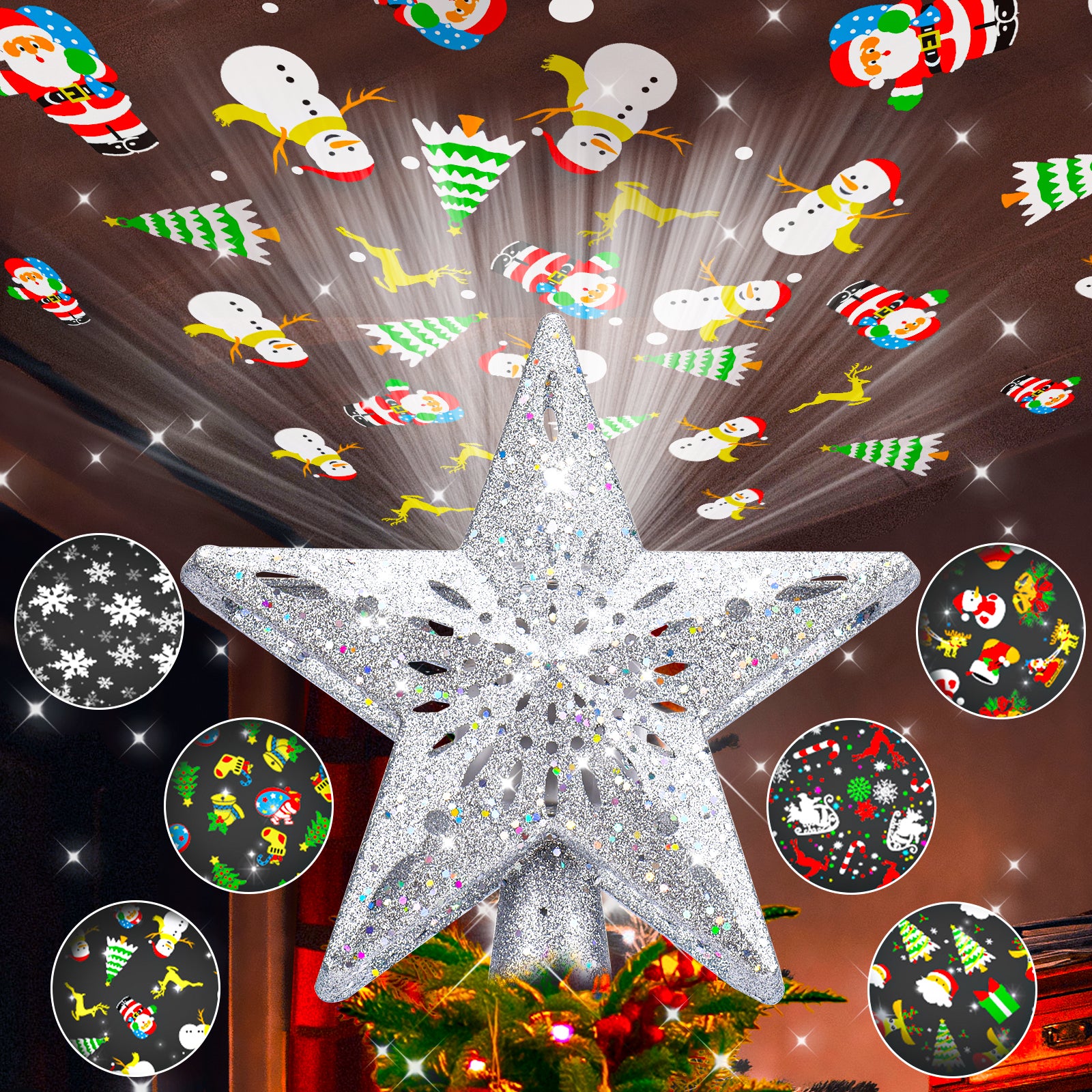 Christmas Tree Topper(Silver)