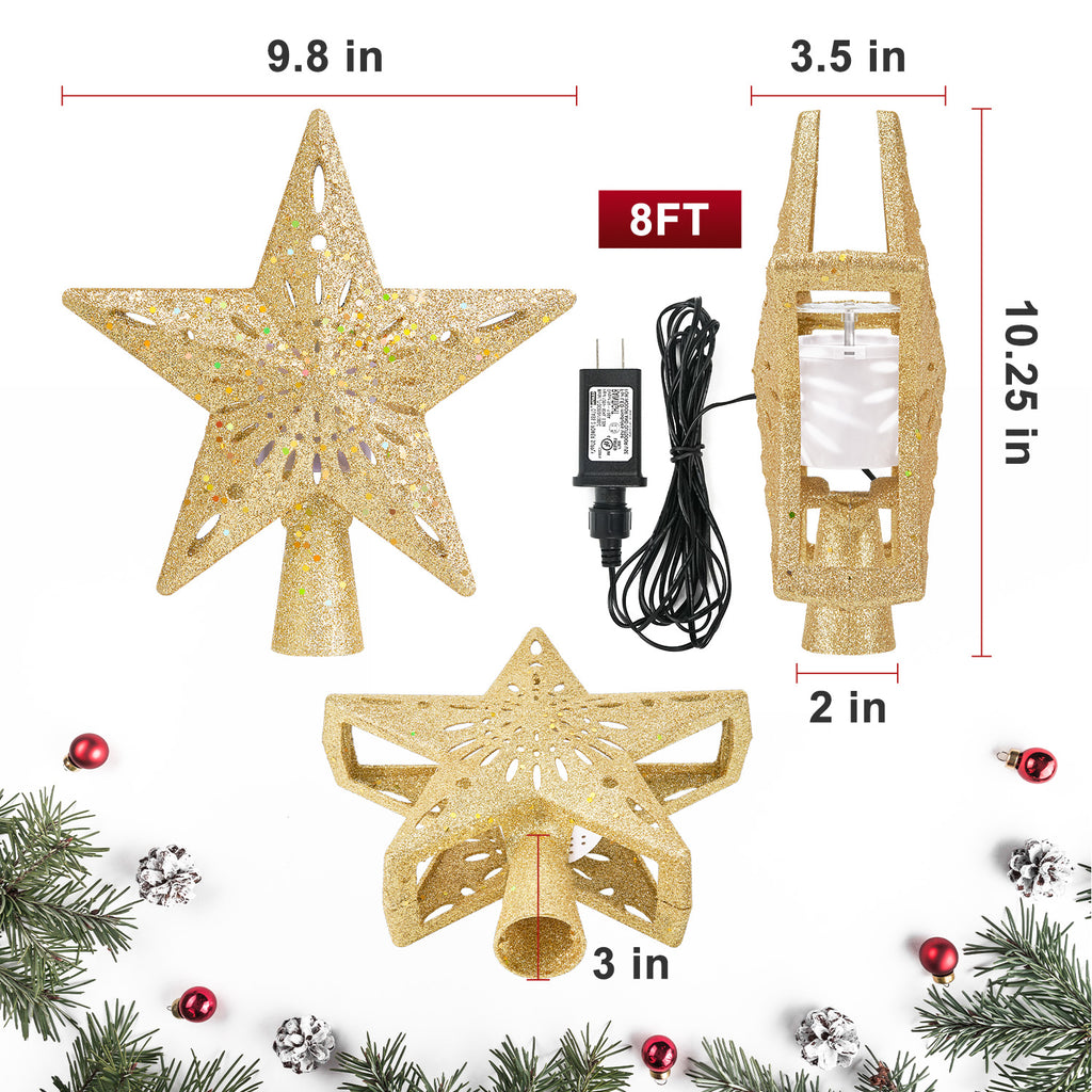 Christmas Tree Topper (Gold）