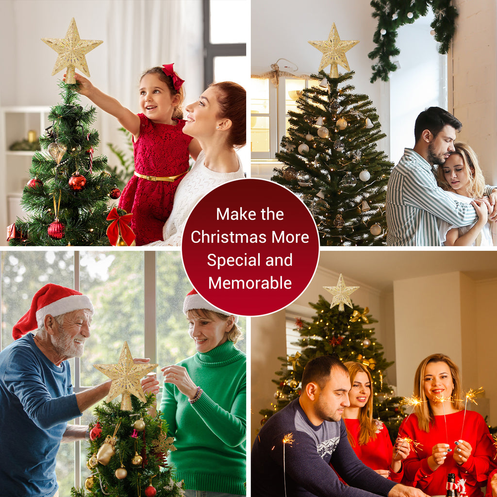 Christmas Tree Topper (Gold）
