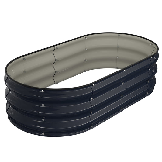 Raised Garden Bed Kit(4x2x1Ft,Navy Blue)
