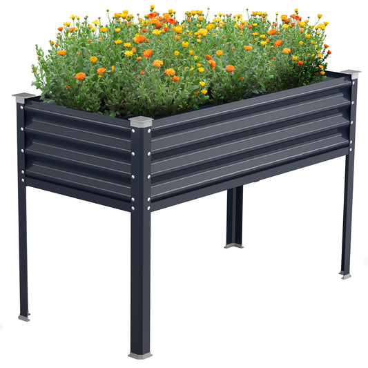 Raised Garden Bed with Legs(Navy Blue)