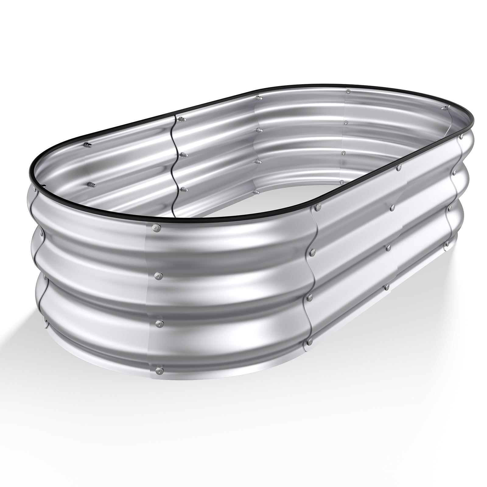 Raised Garden Bed Kit(4x2x1Ft,Silver)