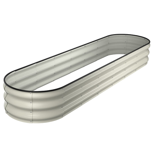 Raised Garden Bed Kit(8x2x1FT,Pearl White)