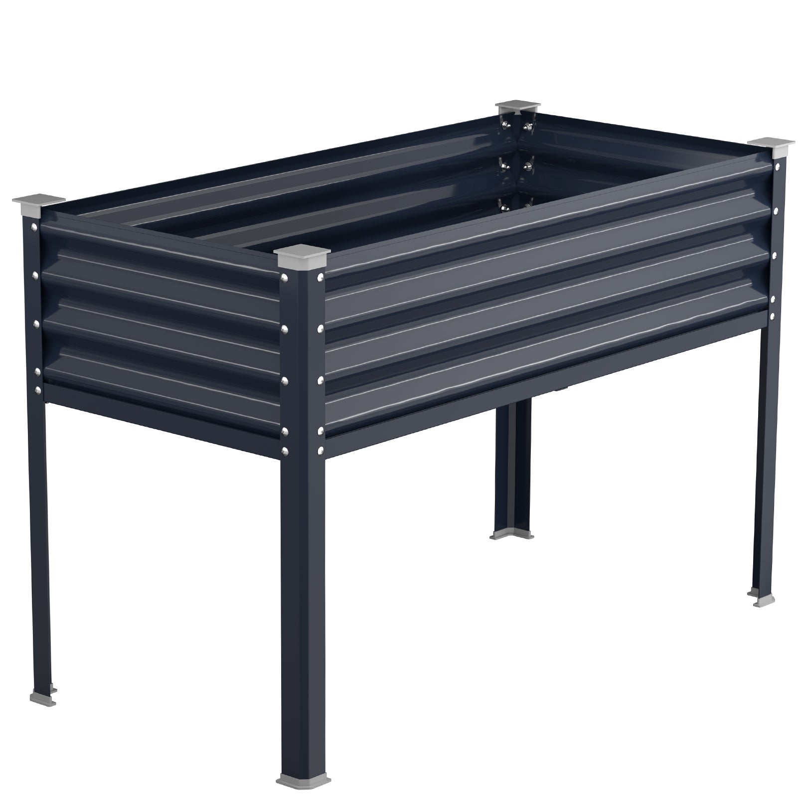 Raised Garden Bed with Legs(Navy Blue)