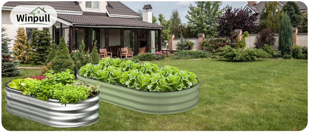 Raised Garden Bed Kit(4x2x1Ft,Avocado Green)