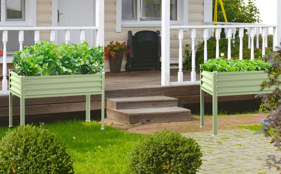 Raised Garden Bed with Legs(Olive Green)