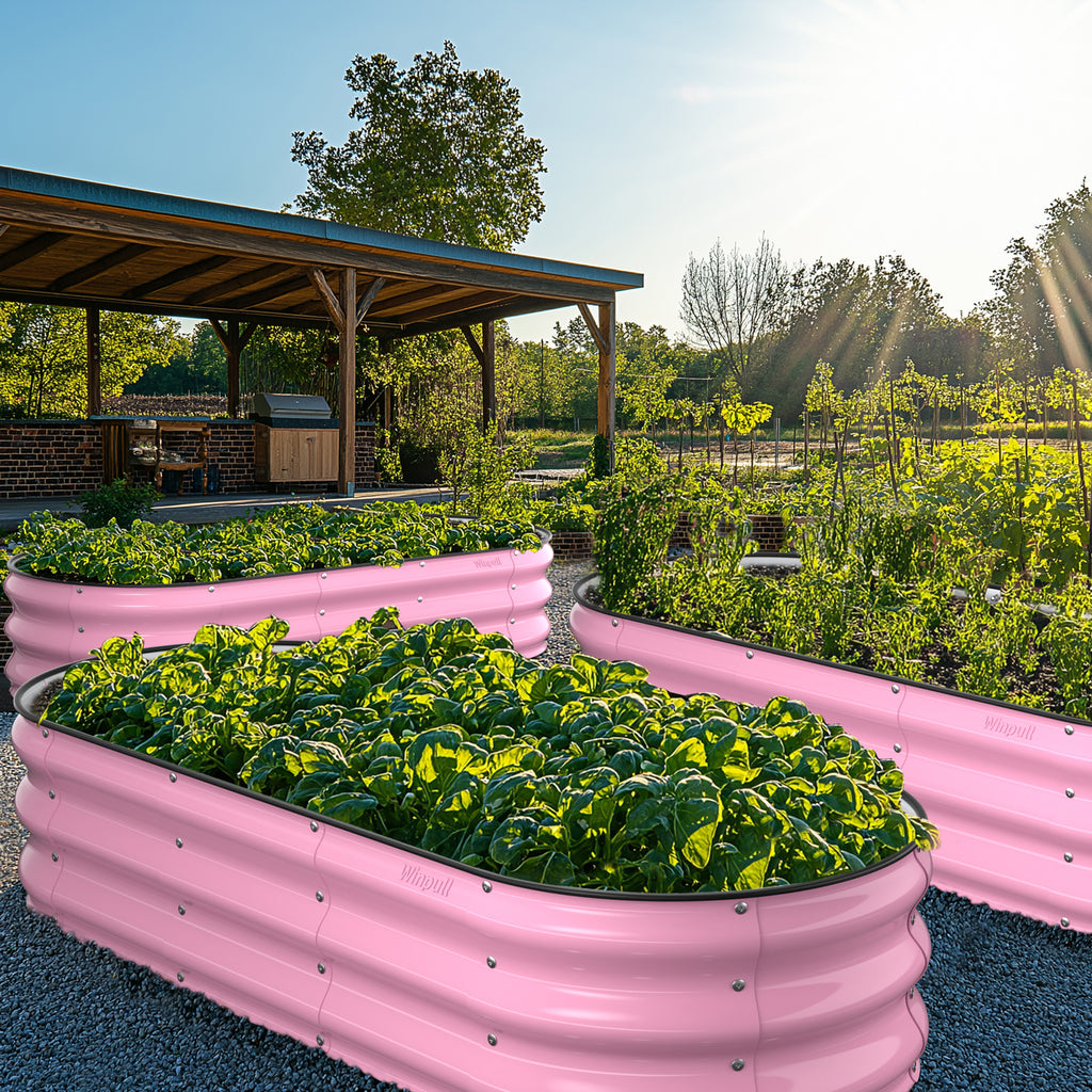 Raised Garden Bed Kit, 5x2x1 ft Galvanized Planter Box Outdoor