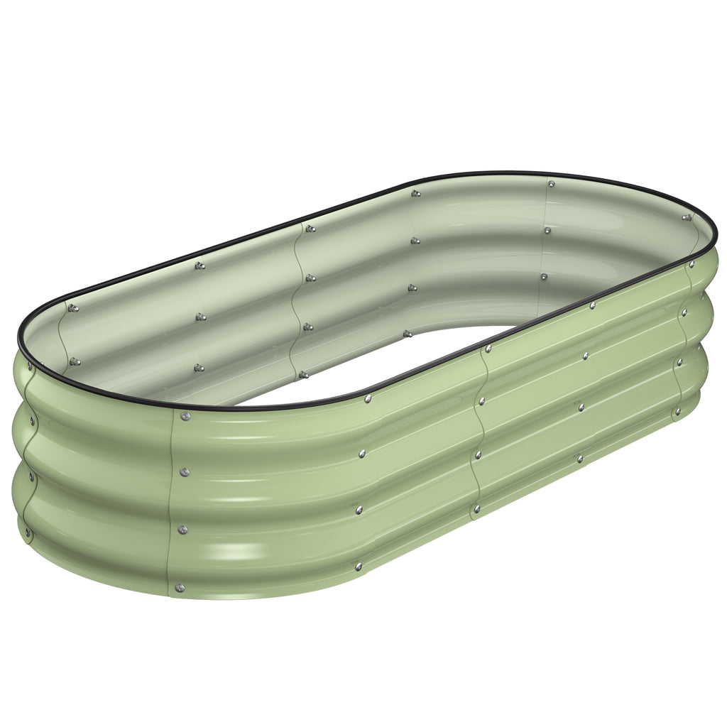 Raised Garden Bed Kit, 5x2x1 ft Galvanized Planter Box Outdoor