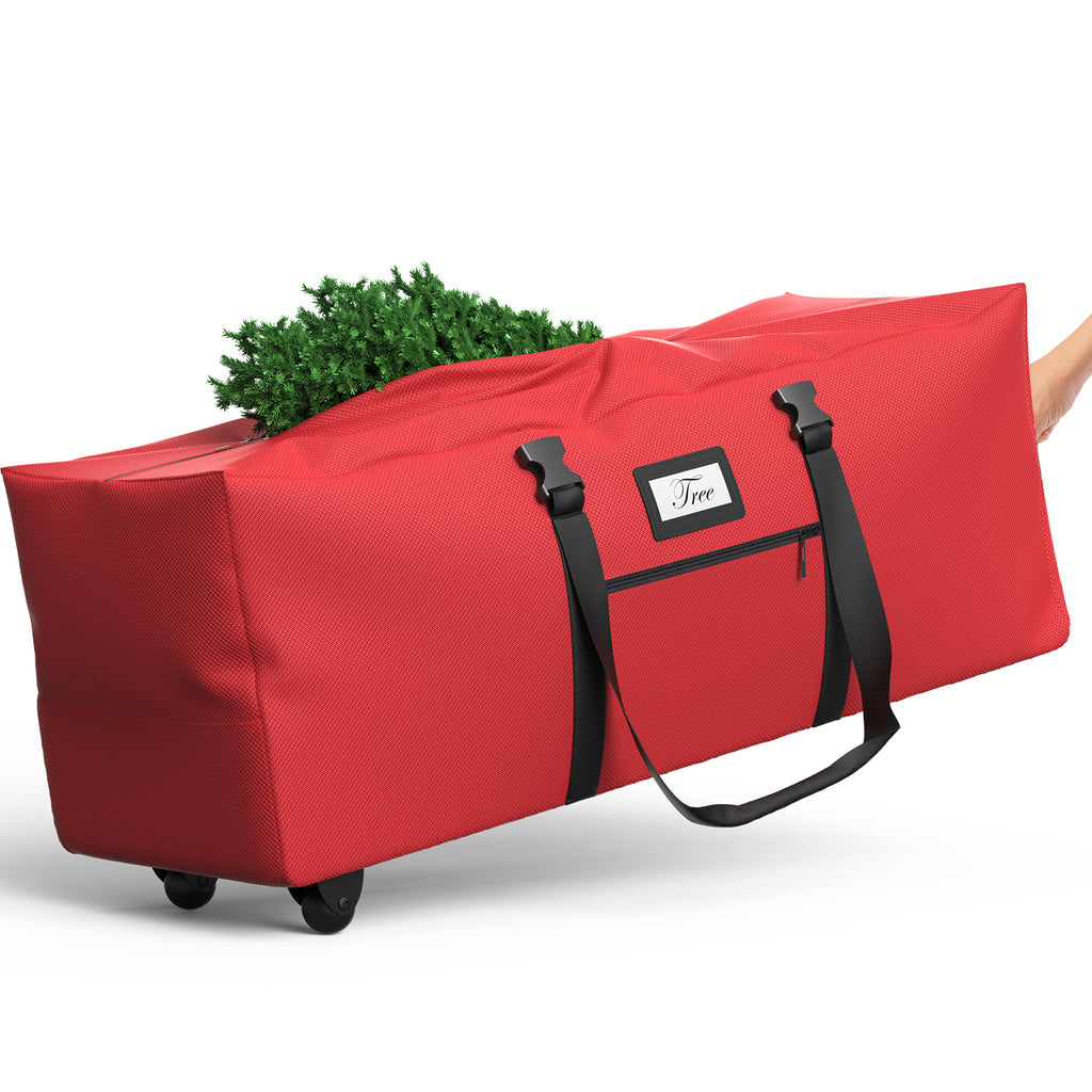 Rolling Christmas Tree Storage Bag (9FT,Red)
