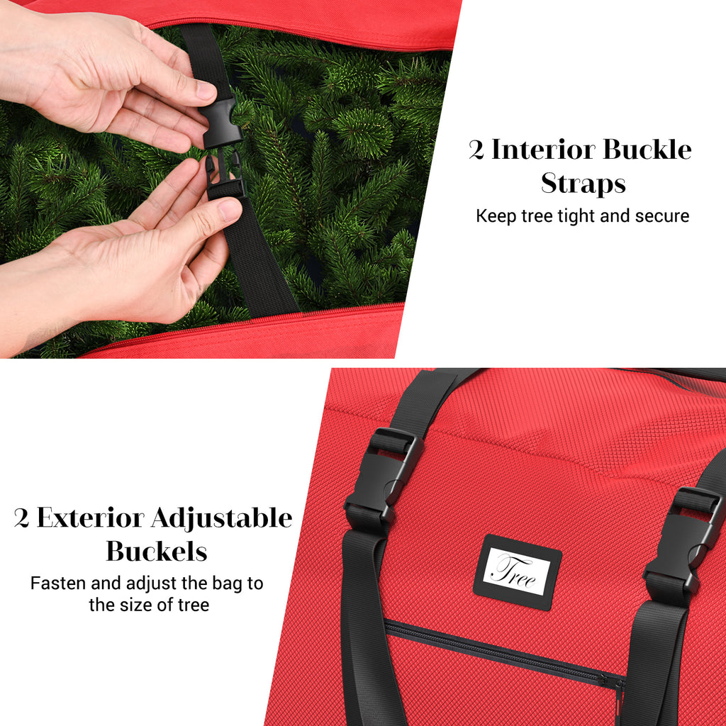 Rolling Christmas Tree Storage Bag (9FT,Red)