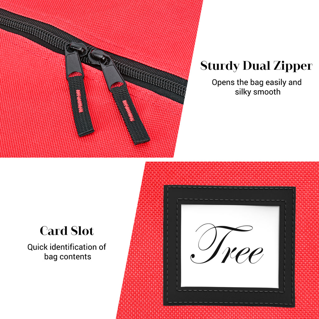 Rolling Christmas Tree Storage Bag (9FT,Red)