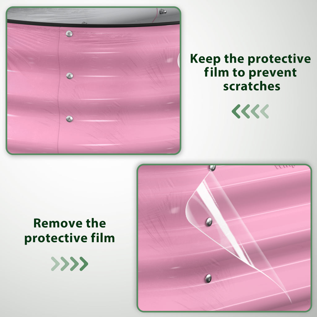 Raised Garden Bed Kit, 5x2x1 ft Galvanized Planter Box Outdoor