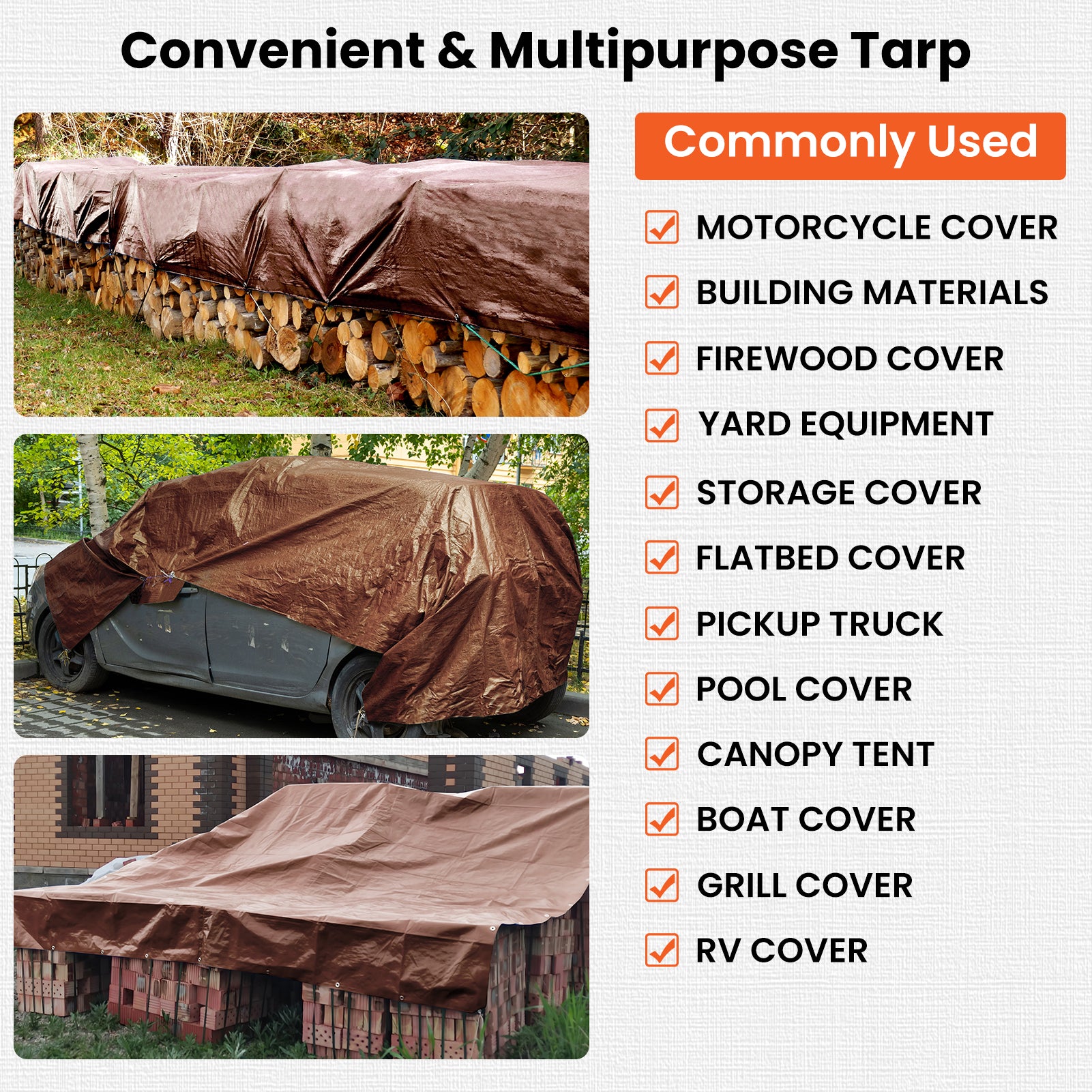 16 Mil Tarps (Brown)