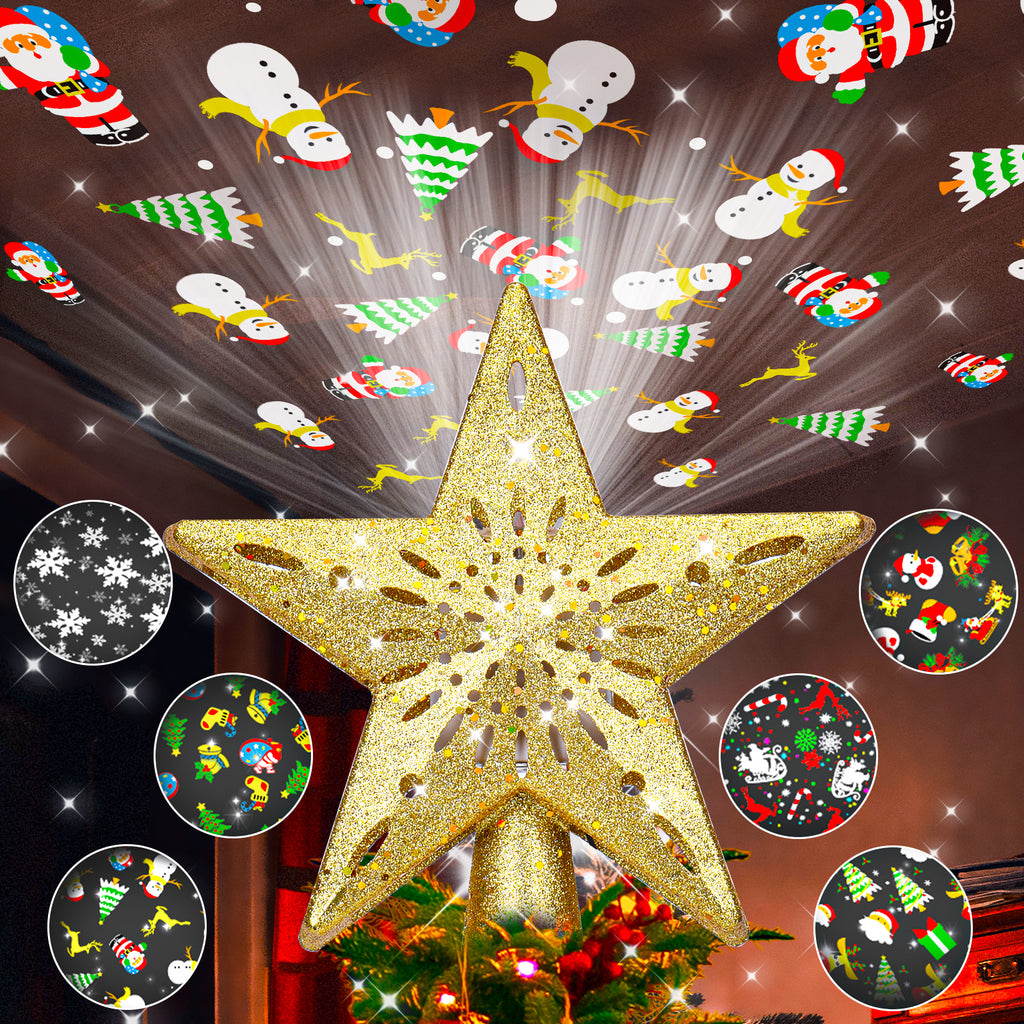 Christmas Tree Topper (Gold）
