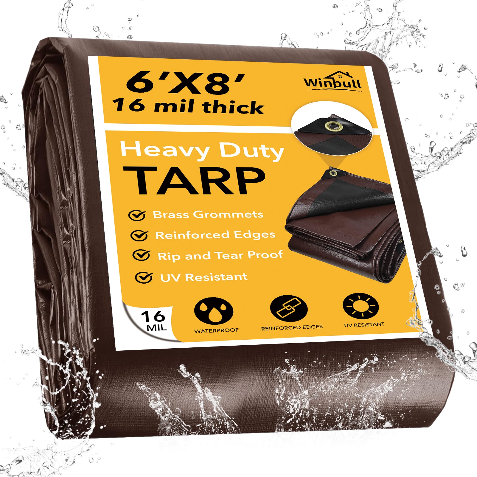 16 Mil Tarps (Brown) – Winpull Store